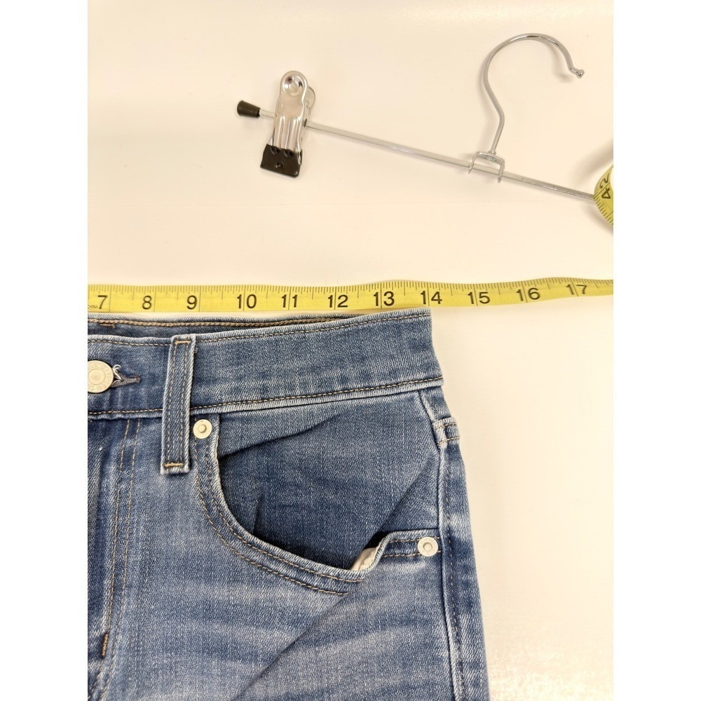 Levis 724 High Rise Straight Women Size 27 (taped 28" Blue Excellent Denim Jeans - Picture 6 of 11